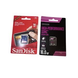 sd memory card lot Of Two 16GB